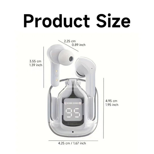 Bluetooth 5.3 Over-ear Headphones, Air31 True Wireless Stereo Hi-fi Sound Headphones, Nirkabel Headphones LED
