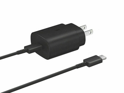25w Super Fast Charger Type USB-C 10FT Cable For Galaxy S23 S22 S21 S20