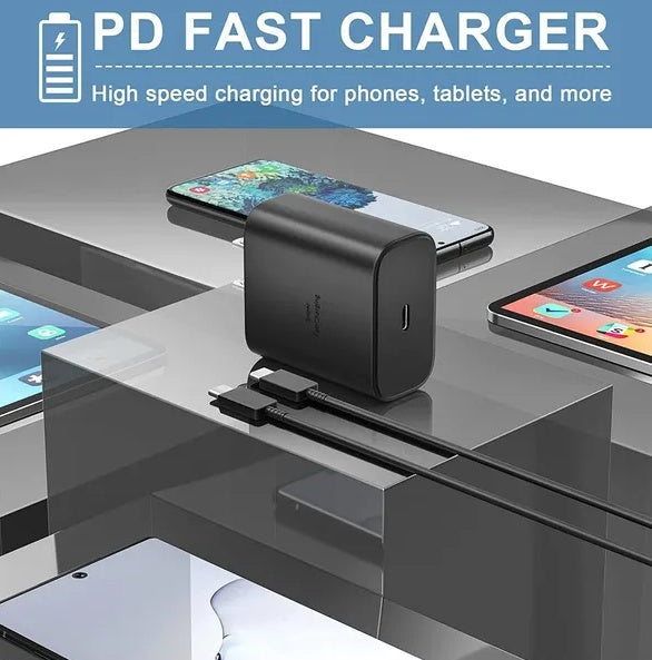 45W USB-C Super Fast Wall Charger And 6FT Cable For  Galaxy S20 S21 S22 S23
